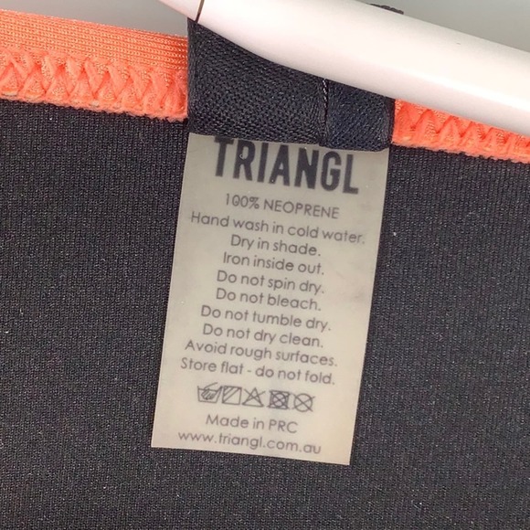 Triangl Side tie bikini bottom coral Neoprene discontinued Size Small - Picture 7 of 12